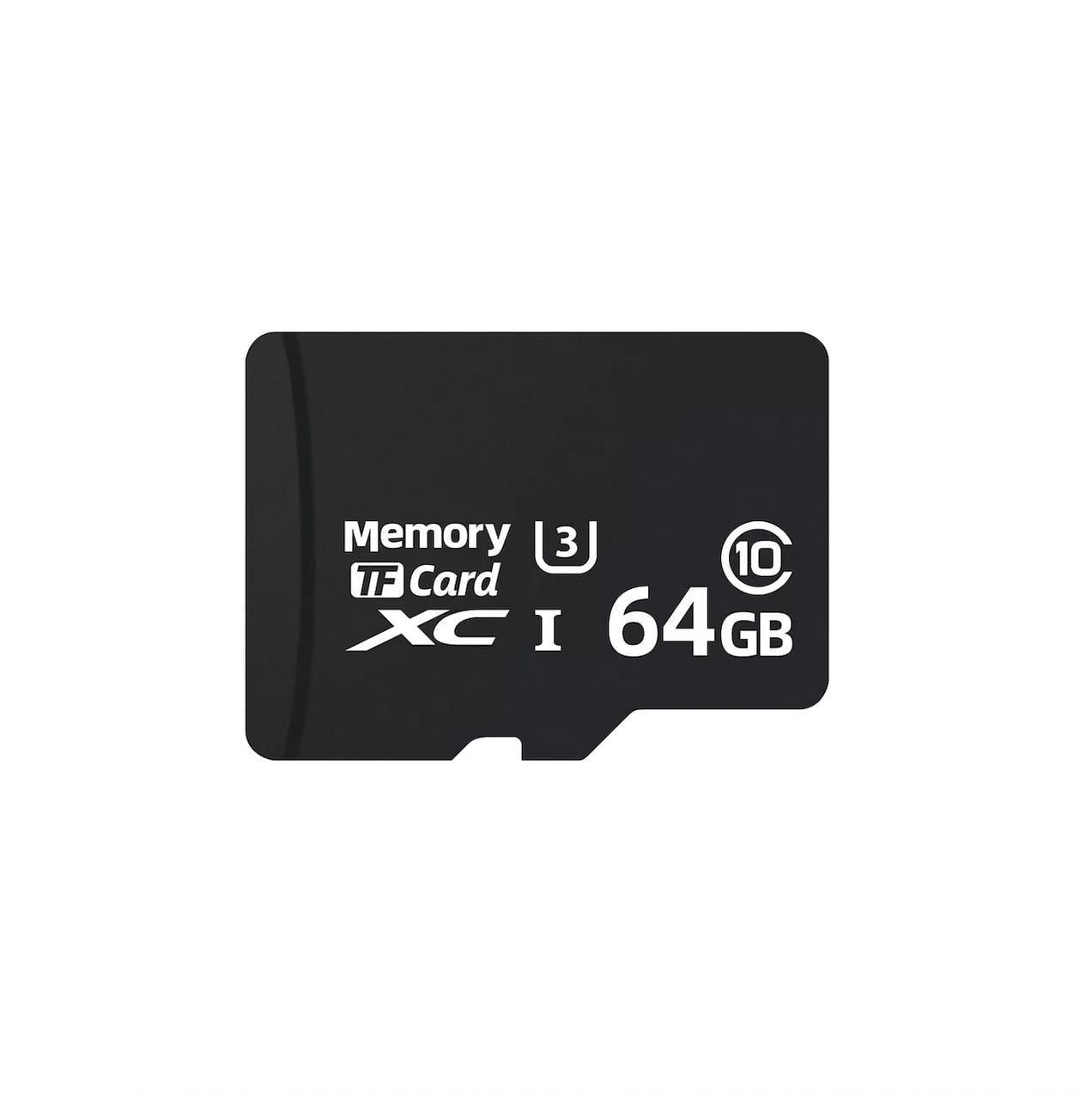 Карта памяти microSD 64GB Class 10 с SD адаптером для смартфона/MP3-плеера/видеорегистратора и детских часов (137656378)