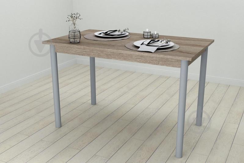 Стол кухонный Ferrum-decor Бенита 75x120x80 Серый ДСП Сонома Трюфель 16мм (BEN0061)