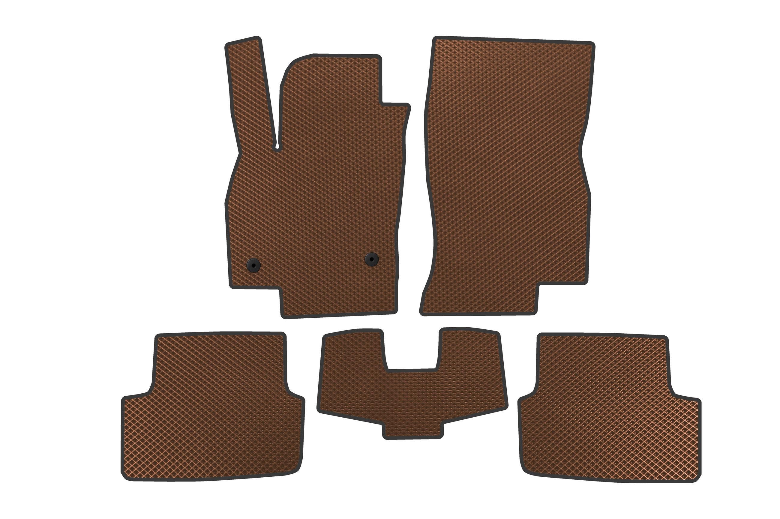 Коврики автомобильные Digital Designs EVA для Seat Ibiza 2017- гг. этилвинилацетат Коричневый (183588)