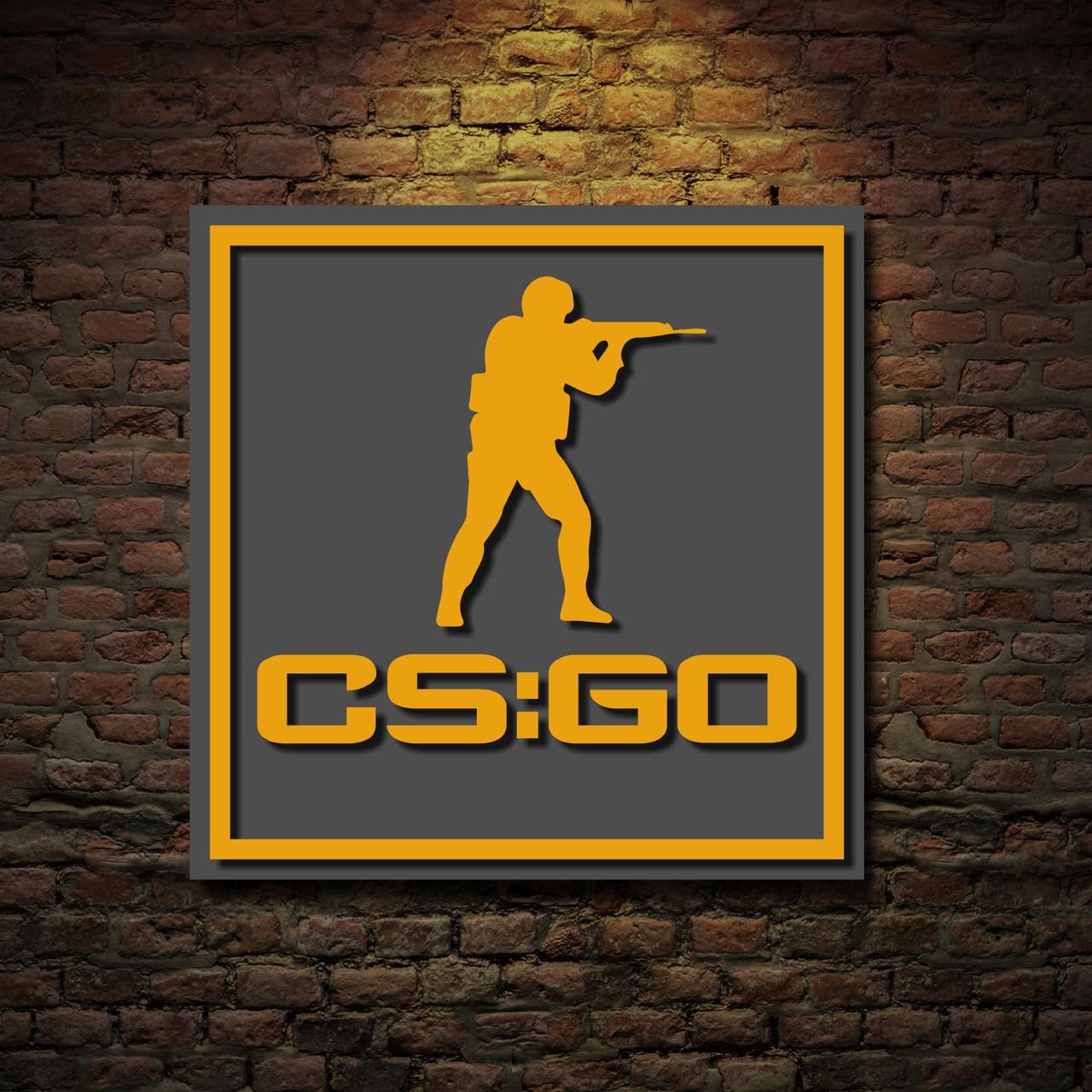 Декор настенный Counter-Strike деревянный Декор настенный Counter-Strike деревянный