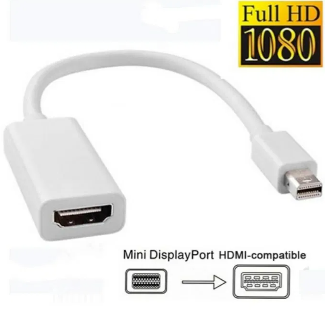 Адаптер відеосигналів Mini DisplayPort на HDMI (гніздо) I-Taki (Південна Корея) колір білий MDP2HDMIF - фото 5