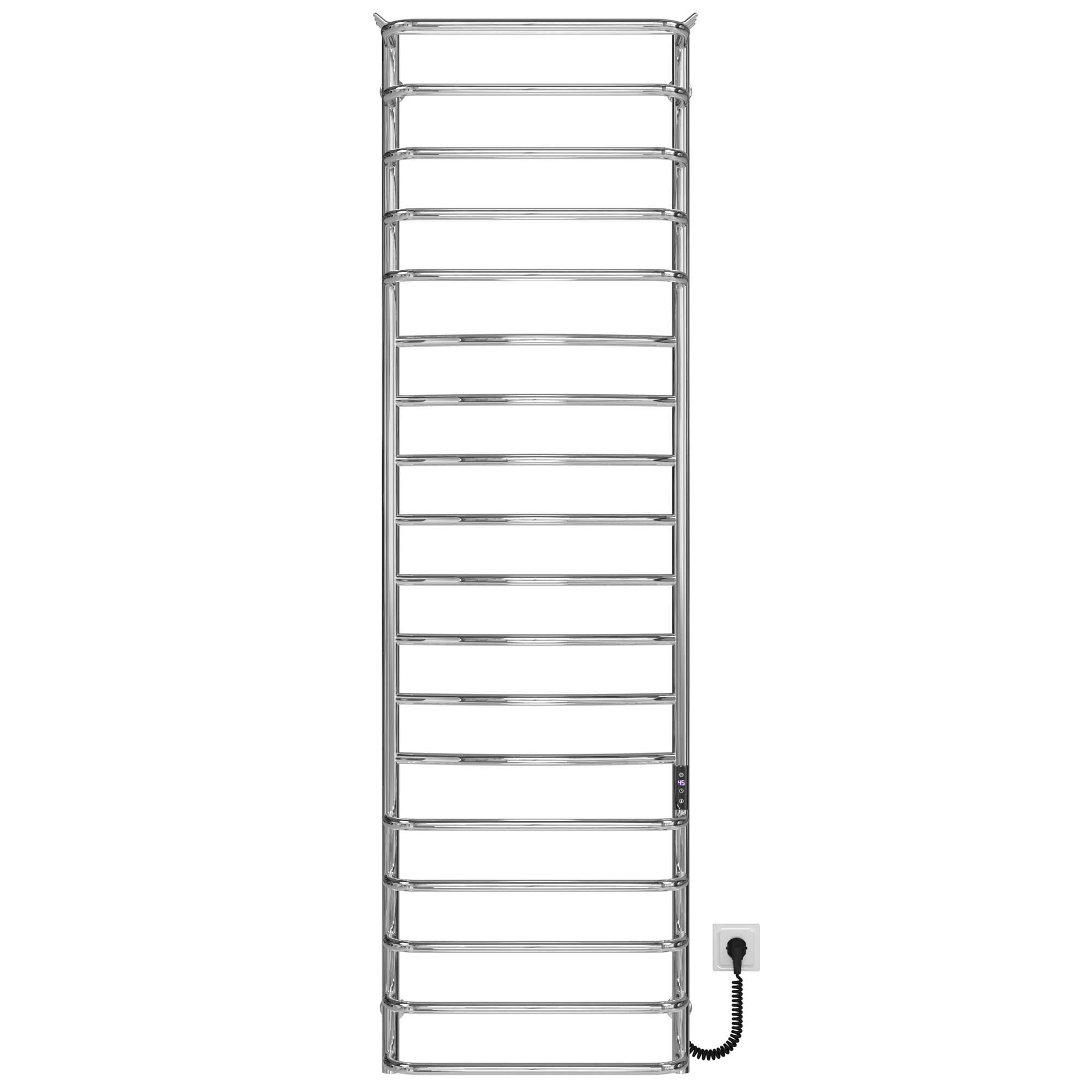 Рушникосушарка електрична Deffi Юність П18 JD03 праве підключення нержавіюча сталь 500x1800 мм Хром (C.YU.180.50.18.E.C.R.1)