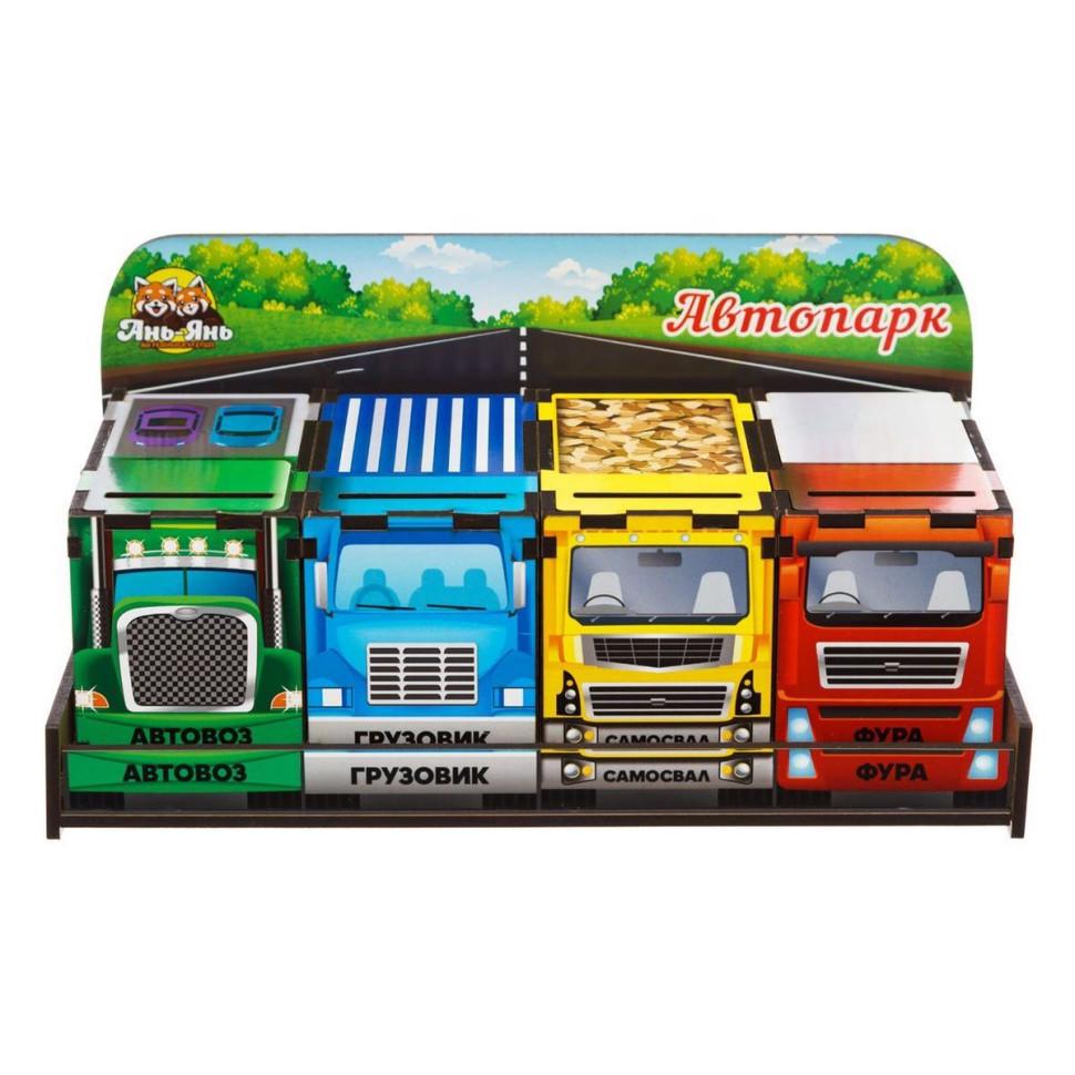 Настольная игра деревянная Автопарк (28523655)