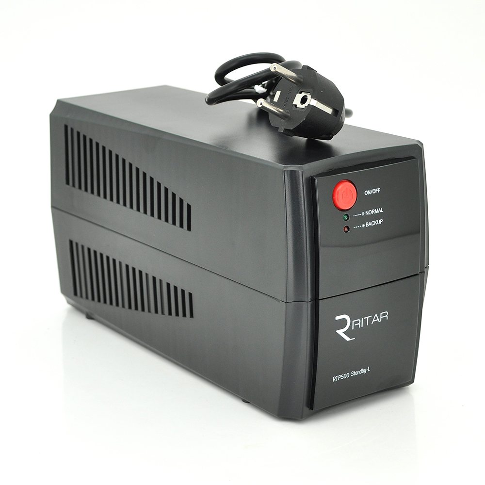 Джерело безперебійного живлення Ritar RTP500 300W лінійно-інтерактивне для комп'ютерів та офісного обладнання (6187)