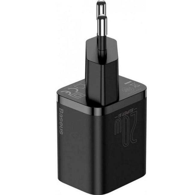 Зарядний пристрій для телефонів BASEUS CCSUP-B01 Type-C QC 3A Black (020305) - фото 3