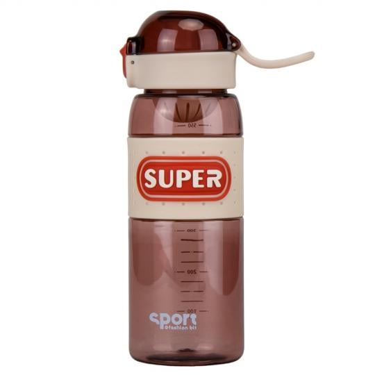 Пляшка для спорту Elisey Super 600 мл Бежевий (9110-001)