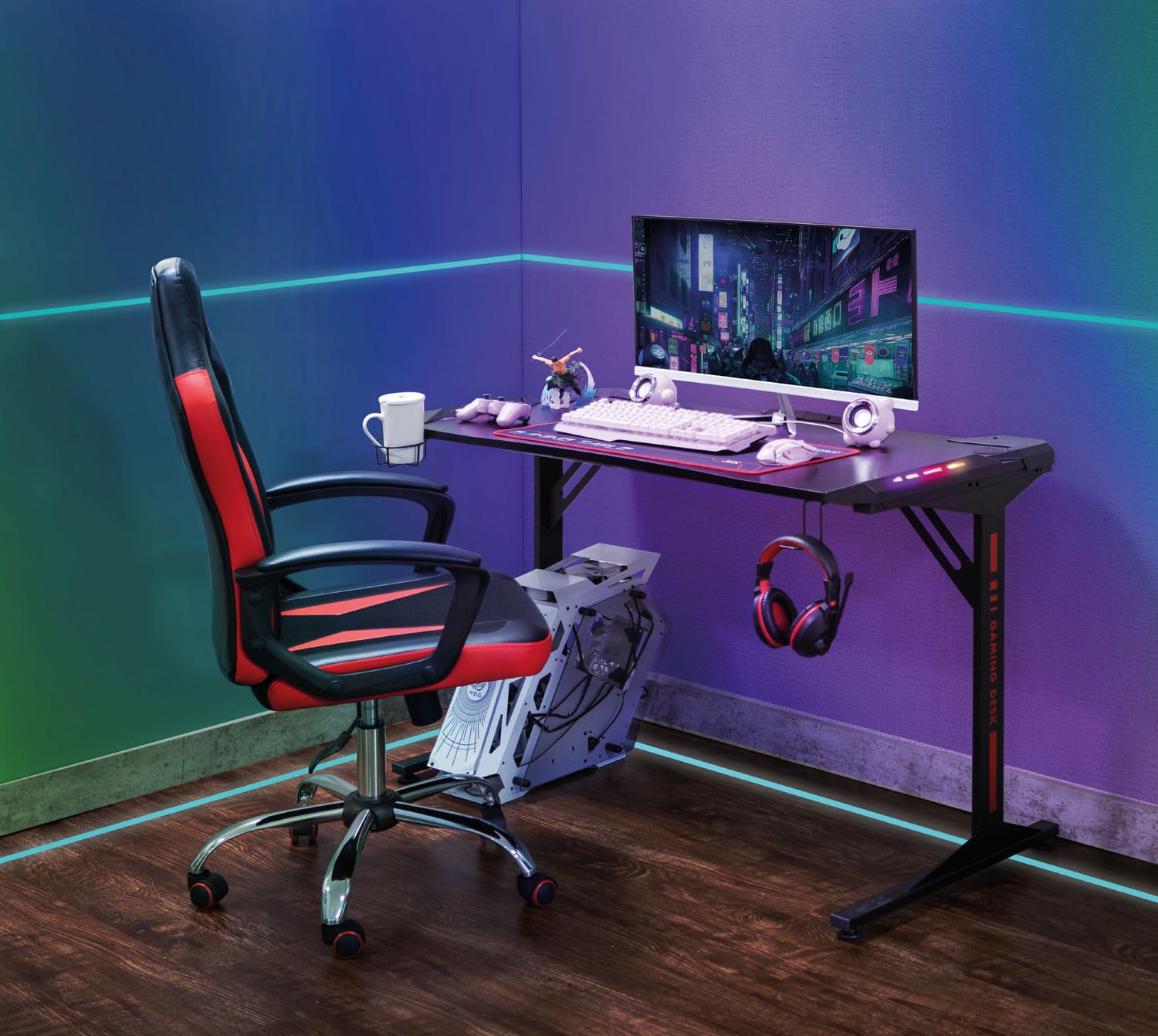 Компьютерный стол геймерский B-216 120х60 Черный (B216C) - фото 2 Компьютерный стол геймерский B-216 120х60 Черный (B216C) - фото 2