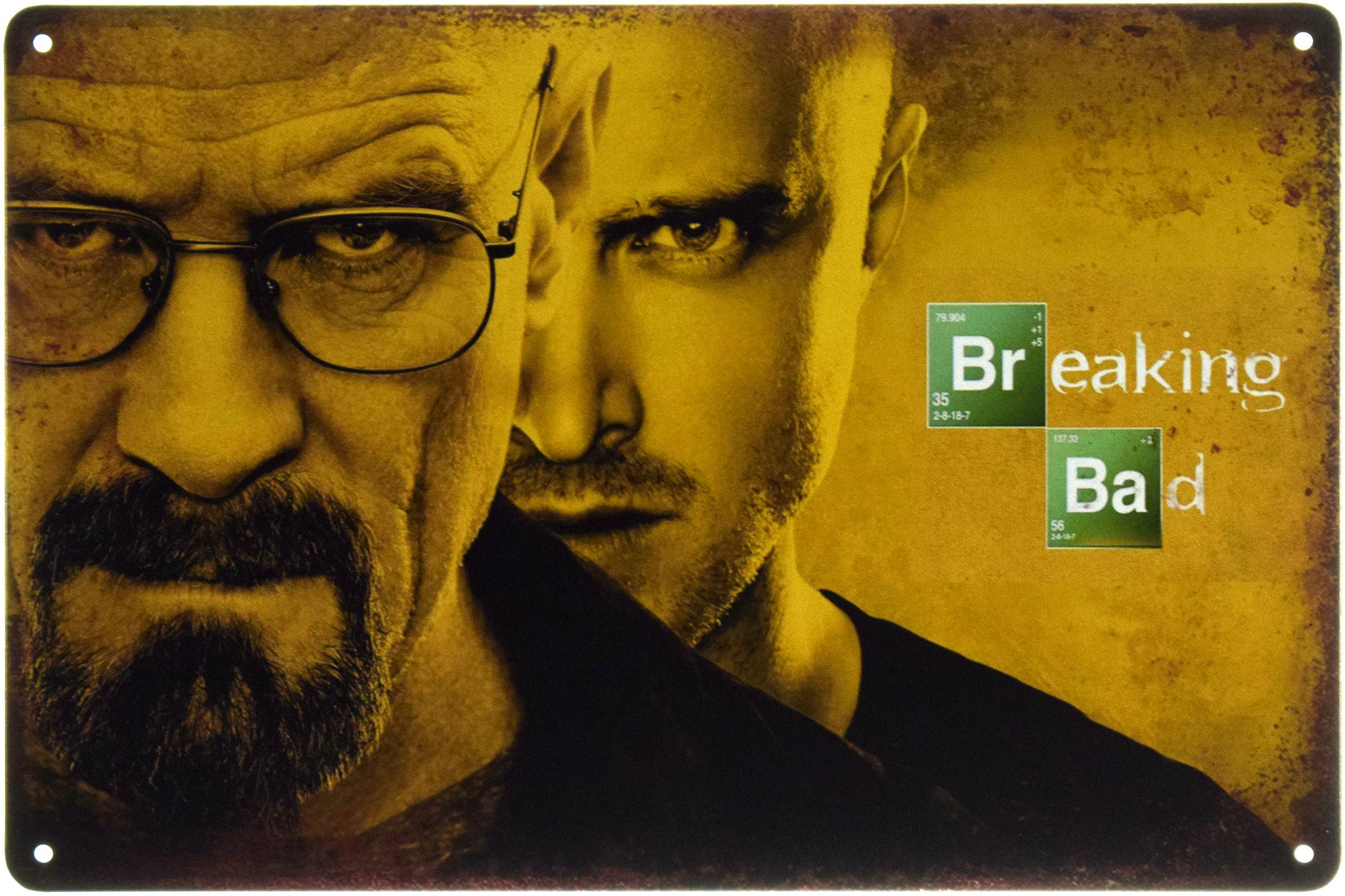 Табличка металлическая "Breaking Bad" 20x30 см (ms-103677)