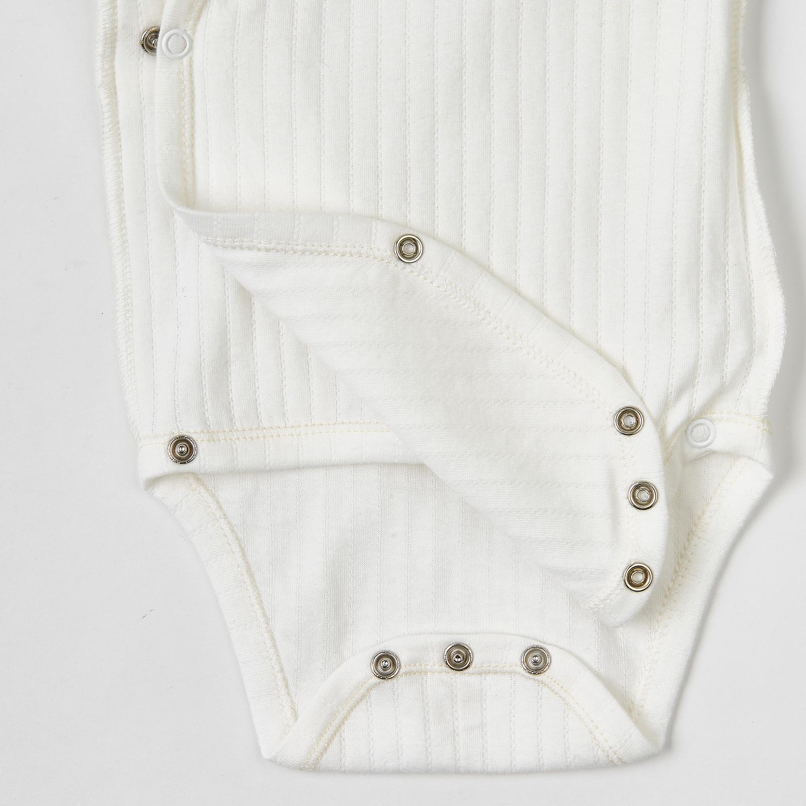 Боди с длинным рукавом на запах Ажур 50 см Белый - фото 4 Боди с длинным рукавом на запах Ажур 50 см Белый - фото 4