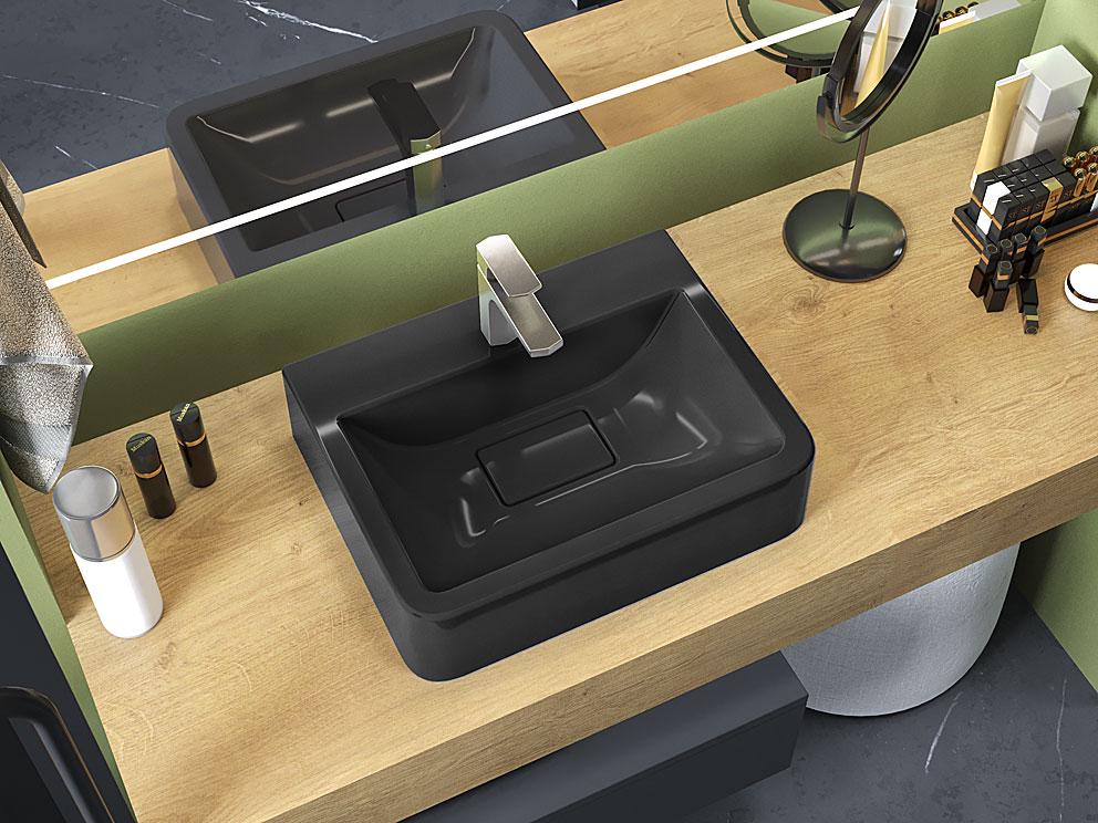 Умывальник накладной Luxor Piano Black (28613517)