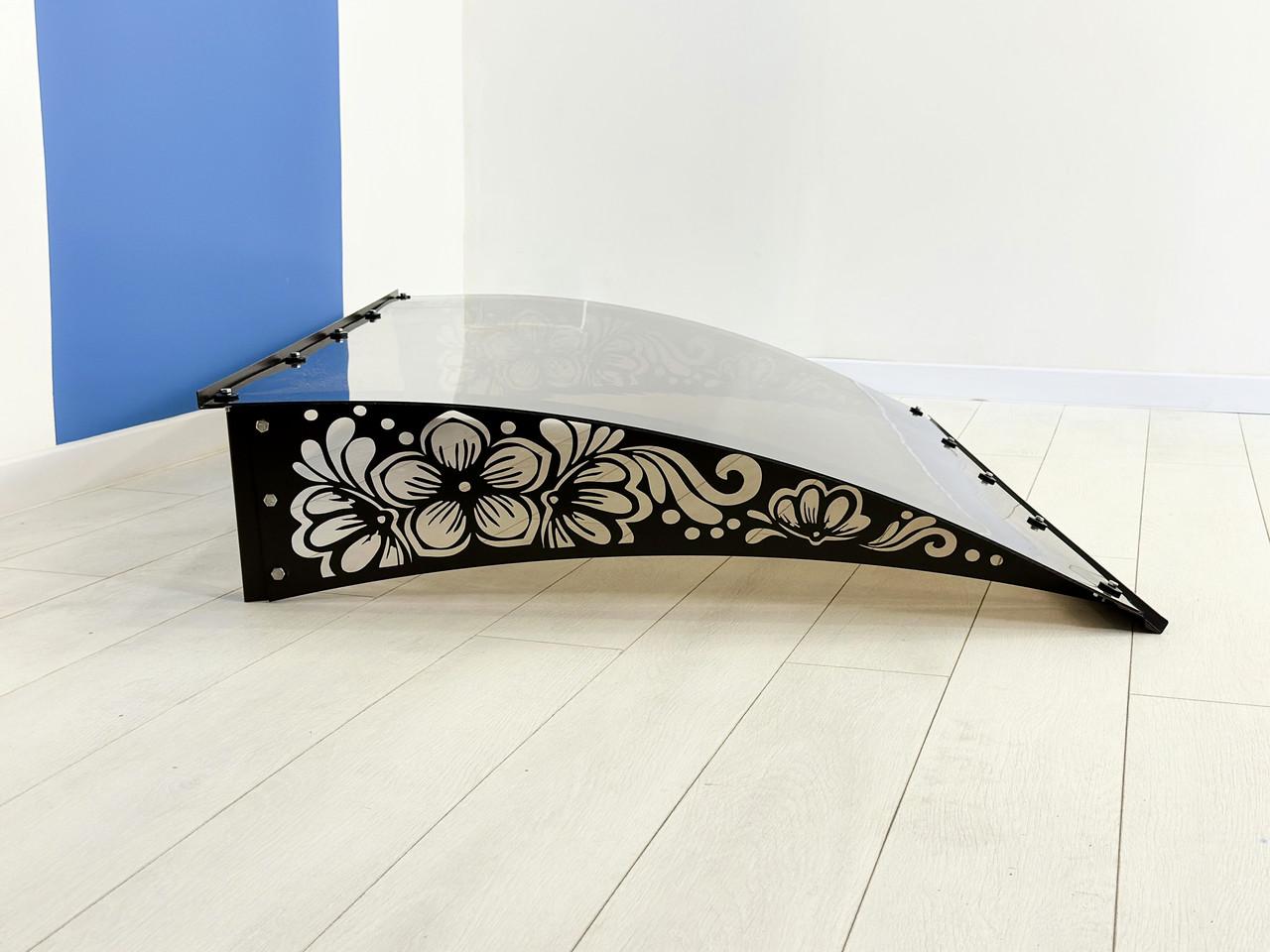 Навес-козырек Prime Цветы 2 поликарбонат монолитный 3 мм 150х100 см (30424052) - фото 4 Навес-козырек Prime Цветы 2 поликарбонат монолитный 3 мм 150х100 см (30424052) - фото 4