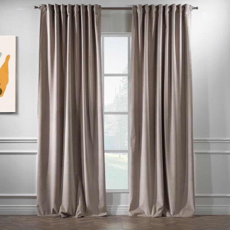 Комплект штор Бархат Academy Gardin Элит 300х250 см 2 шт. Бежевый