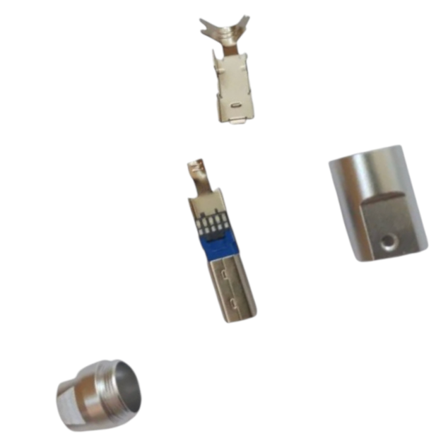 Кабельный разъем I-Taki тип B с 8 позолоченными контактами 24К USB-BM3H в металлическом корпусе 1 шт. (000049408_1)