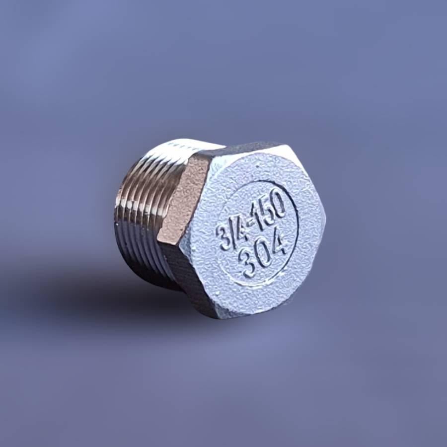 Заглушка різьбова шестигранна DN20 BSPP н/ж сталь AISI304 Class-150 зовнішня різьба 3/4" (29203085) - фото 3 Заглушка різьбова шестигранна DN20 BSPP н/ж сталь AISI304 Class-150 зовнішня різьба 3/4" (29203085) - фото 3