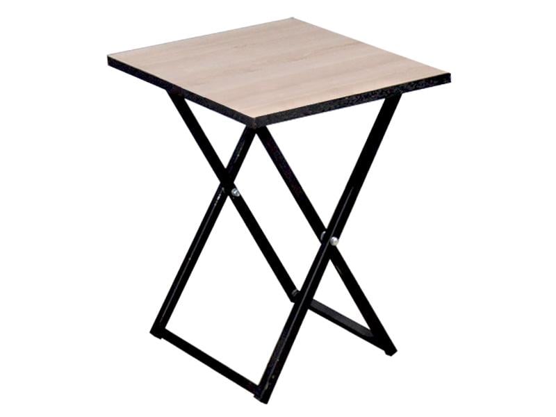 Стул-табуретка раскладной Kompred OL711.1 ДСП 350x350x450 мм Дуб санома/Черный Стул-табуретка раскладной Kompred OL711.1 ДСП 350x350x450 мм Дуб санома/Черный