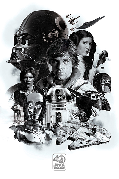 Постер Star Wars 40th Anniversary Montage (ps-00247)