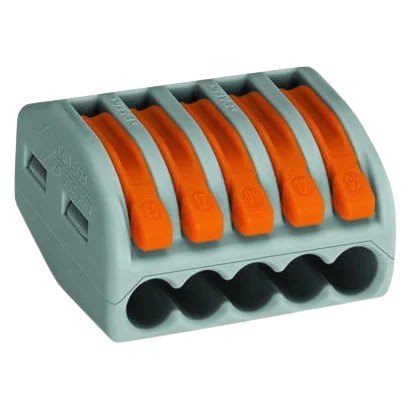 Клемма WAGO 222-415 5 провода до 4 мм² 32А 400 В (29425058)