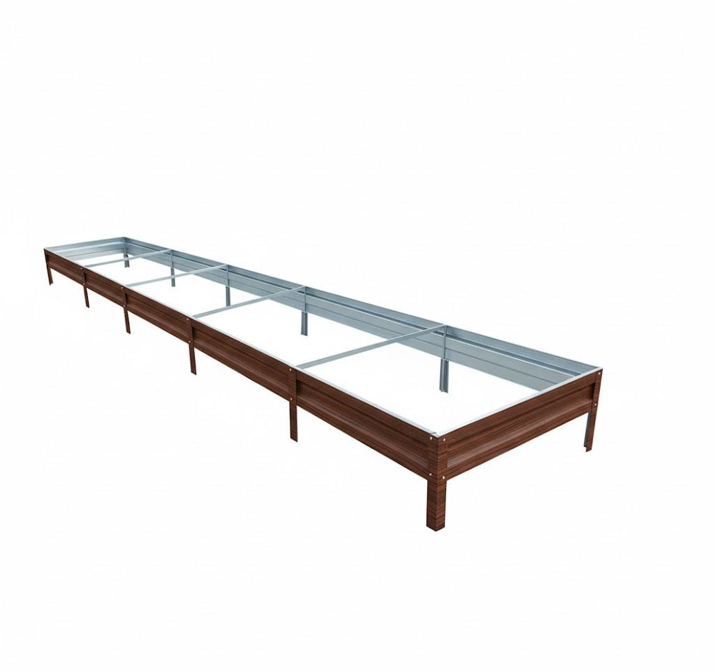 Грядка оцинкованная SIMBUD 0,45 мм 5х1х0,2 м Червоно-чорний (30396013)