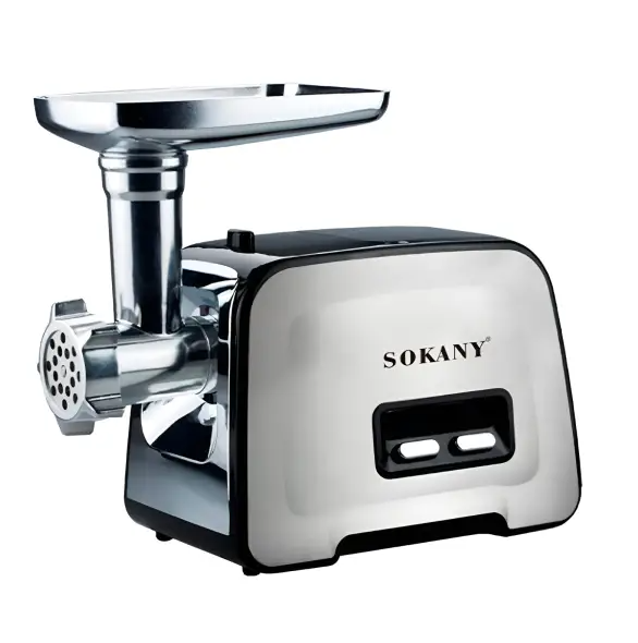 М'ясорубка професійна електрична потужна 3500 Вт Sokany SK-090 Сталевий (SK090)