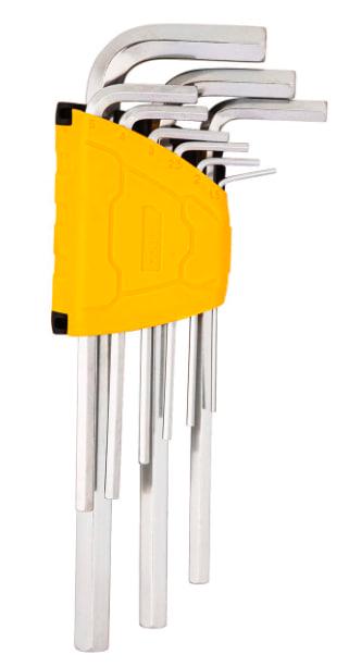 Набор ключей шестигранных Deli Tools EDL3590 #1.5-10 с плоским концом (2591125139)