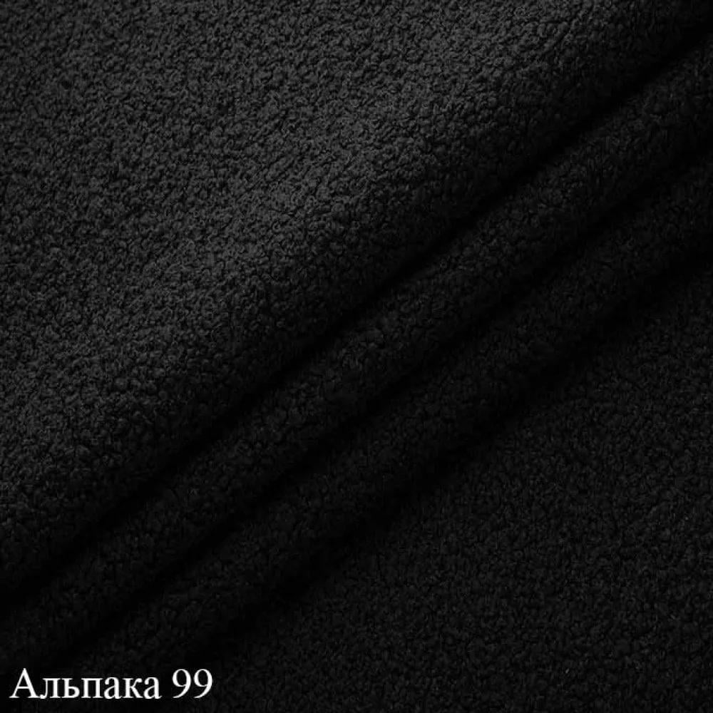 Диван офисный Tobi Sho Бенно-1 с подлокотниками и деревянными ножками букле Alpaca Черный/99, 1400х720х750 мм - фото 5