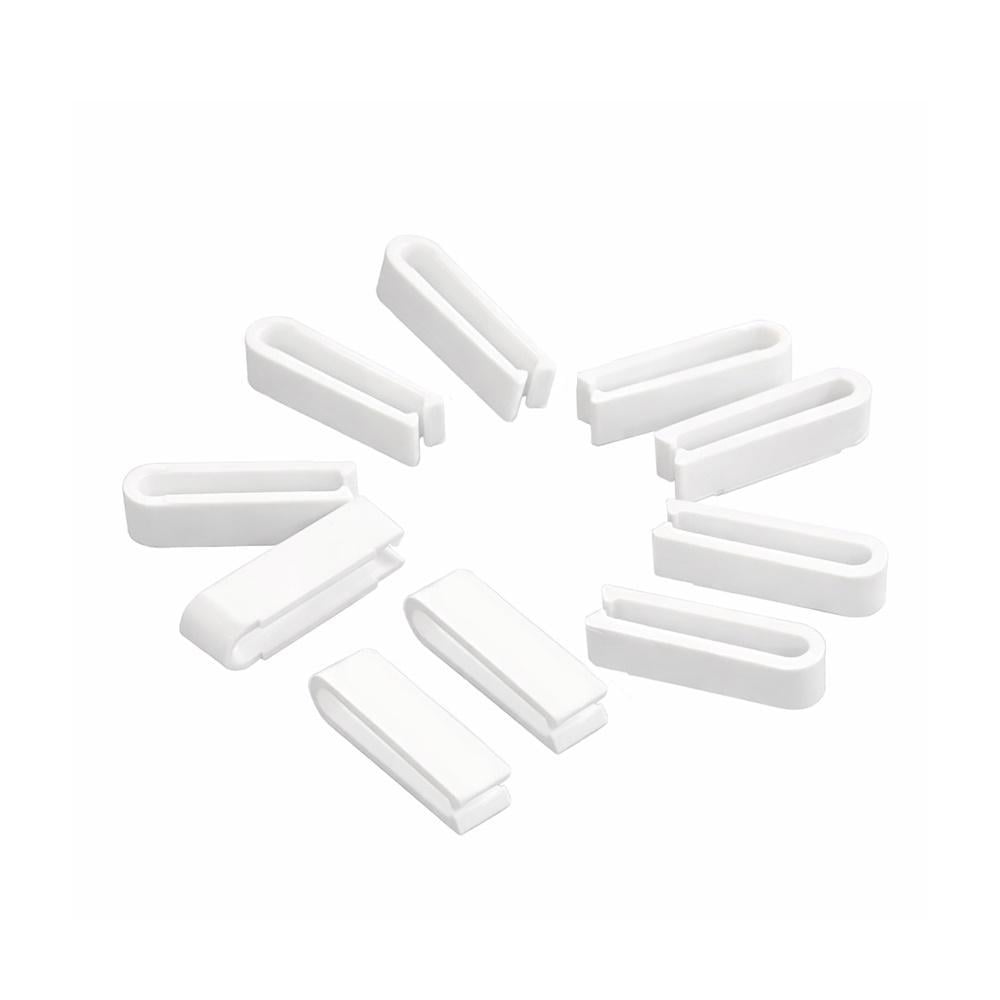 Клипсы фиксаторы для организации кабелей 10 шт. Белый (3000004121)