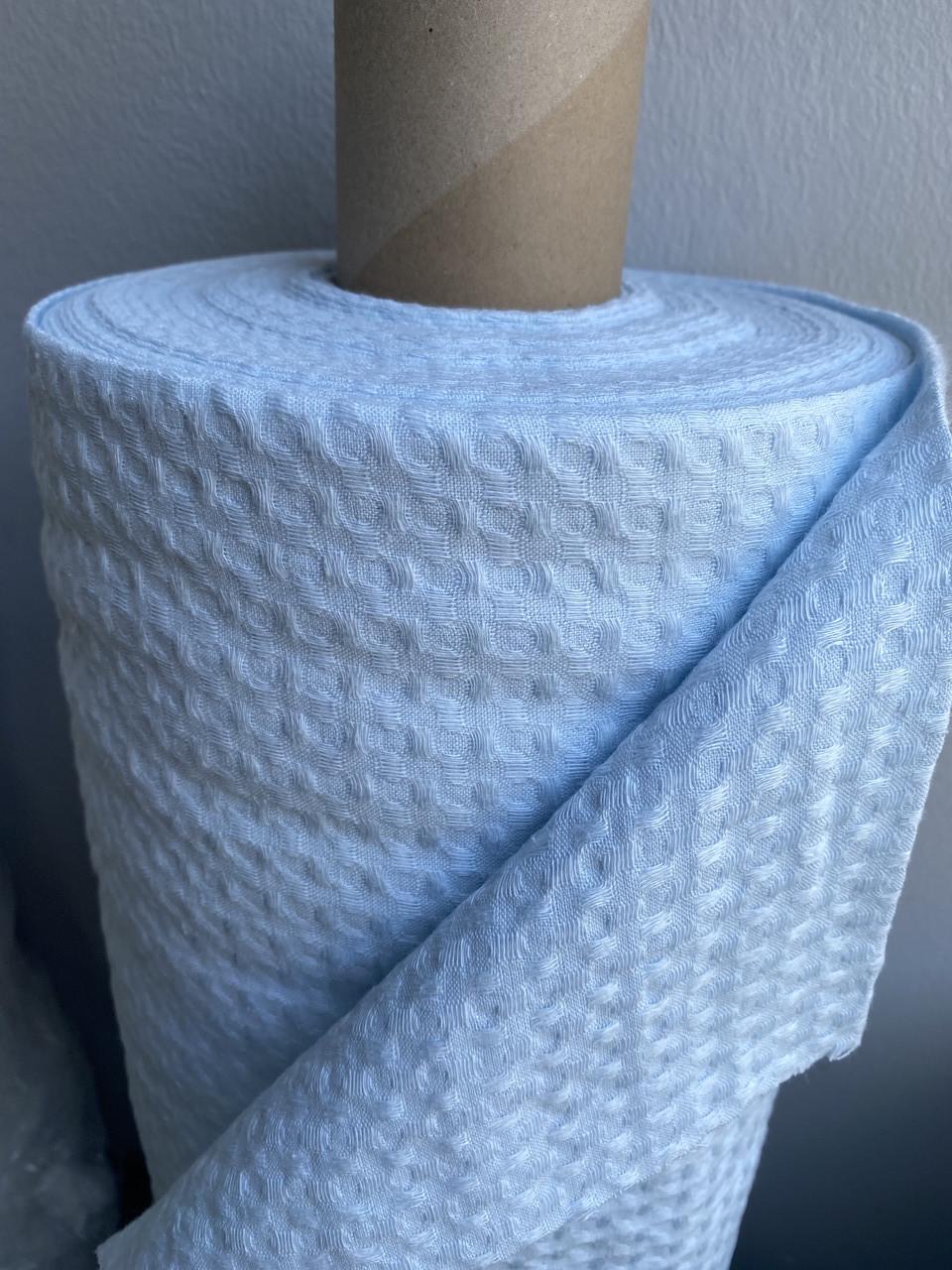 Ткань LINEN PLUS CRASH EFFECT 54% лен 46% хлопок 200 см Светло-голубой (1929-415-146MZ) - фото 3 Ткань LINEN PLUS CRASH EFFECT 54% лен 46% хлопок 200 см Светло-голубой (1929-415-146MZ) - фото 3