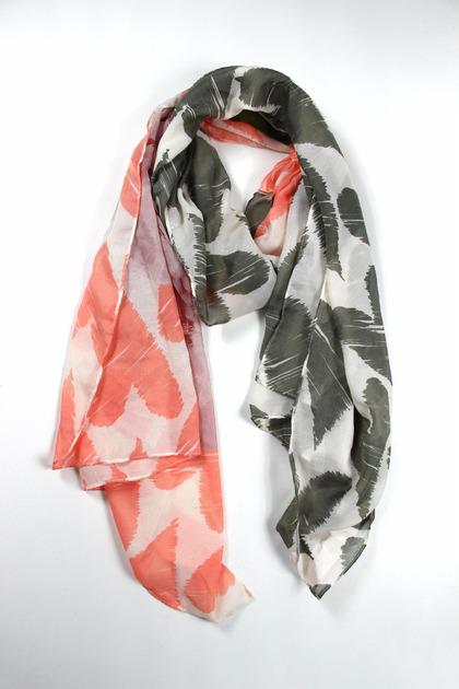 Шарф Street one 17045f Сердечки 190х60 см Розовый