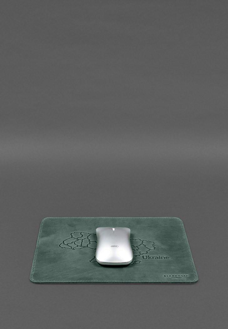 Набор настольный из натуральной кожи 5.0 с картой Украины Crazy Horse Зеленый (A-028352) - фото 7 Набор настольный из натуральной кожи 5.0 с картой Украины Crazy Horse Зеленый (A-028352) - фото 7
