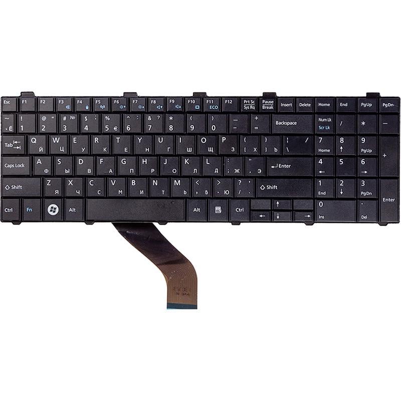 Клавiатура Power для ноутбука Fujitsu Lifebook AH530 NH751 Чoрний