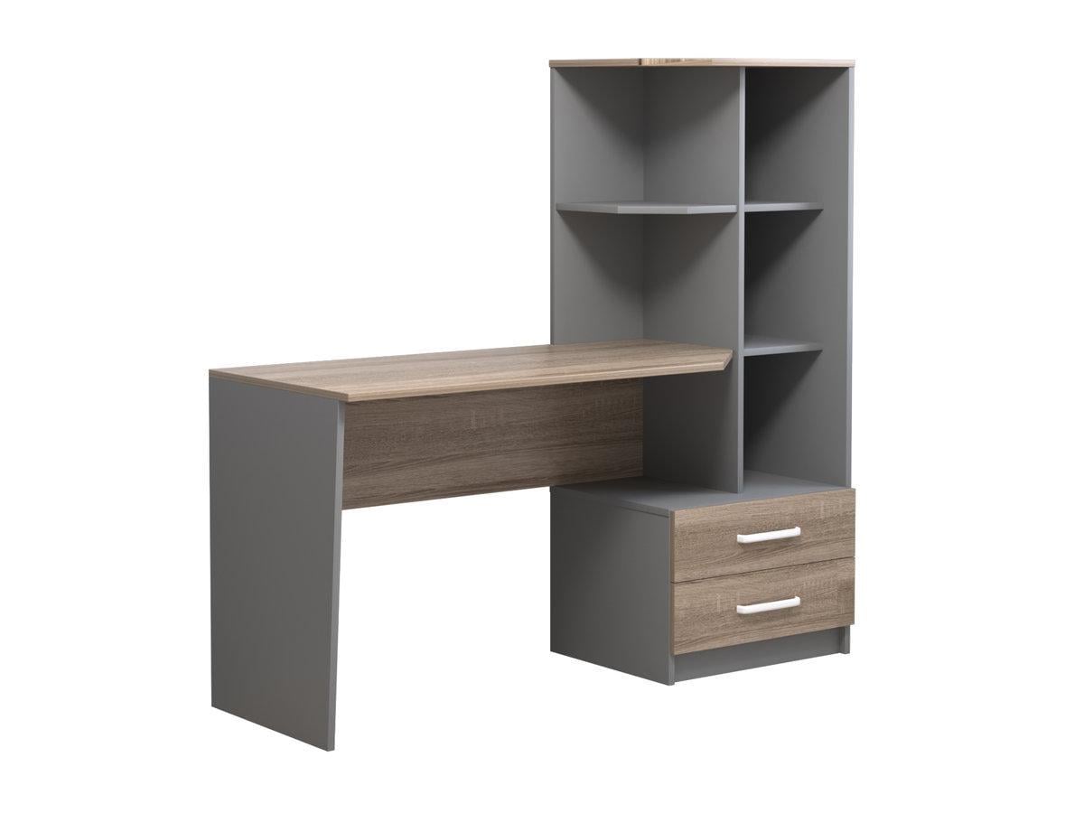 Компьютерный стол DEXTER R 1586х1515 мм Серый униколор/Дуб Сонома трюфель Компьютерный стол DEXTER R 1586х1515 мм Серый униколор/Дуб Сонома трюфель