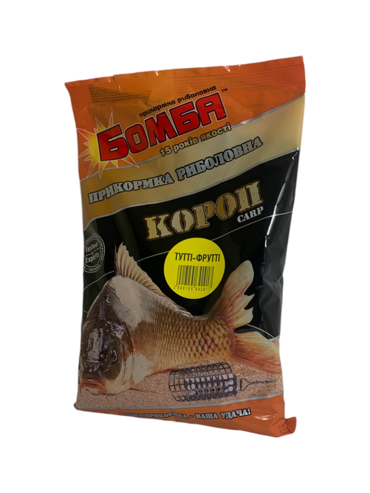 Прикормка для риболовлі Бомба Короп Тутті Фрутті 900 г (2000155642917) - фото 2
