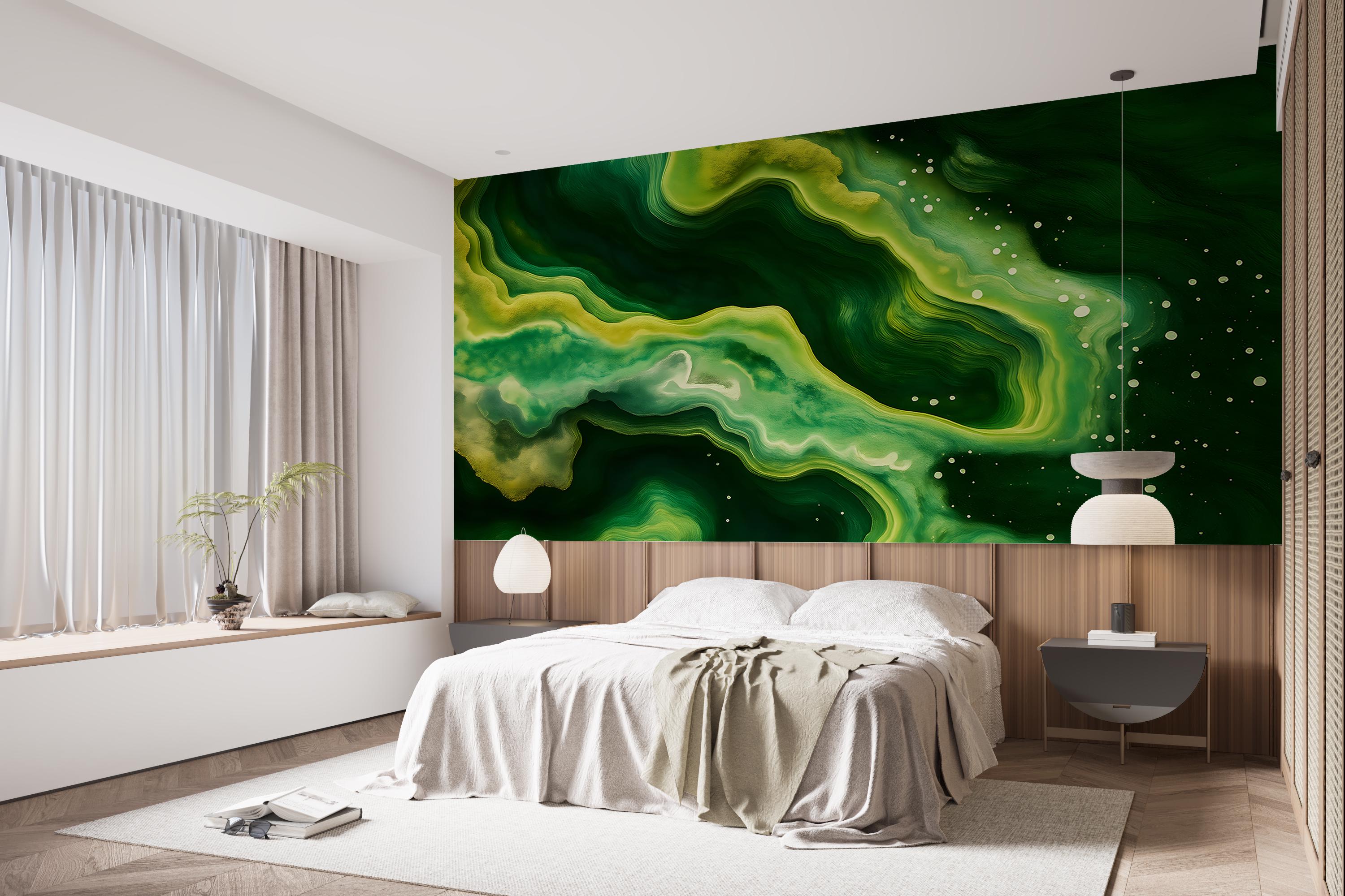 Фотообои флизелиновые Upstream Яркий зеленый цвет 120х180 см (S5WTR-036/2) - фото 7