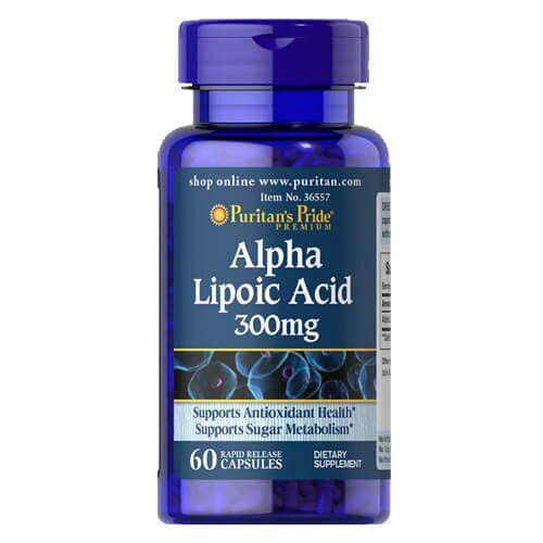 Альфа-липоевая кислота Puritan's Pride Alpha Lipoic Acid 300 мг 60 капс. (36557)