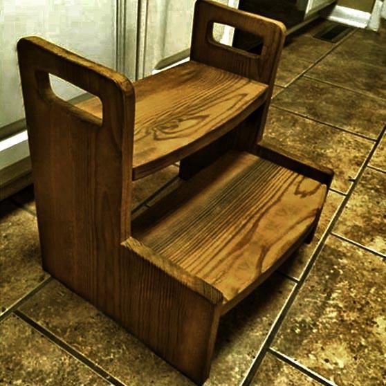 Скамейка-ступенька из дерева Масел Мускат (ССТ-006907)