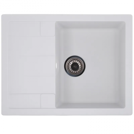 Кухонная мойка Zerix ZS-6550S-01 645х495х200 мм Белый (ZX4539)