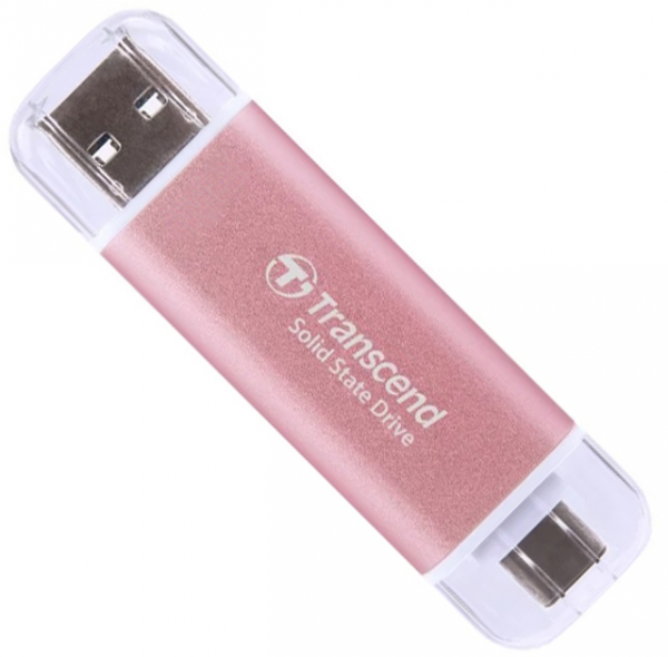 SSD-накопитель Transcend ESD310P 2TB USB Type C/A Pink (TS2TESD310P)