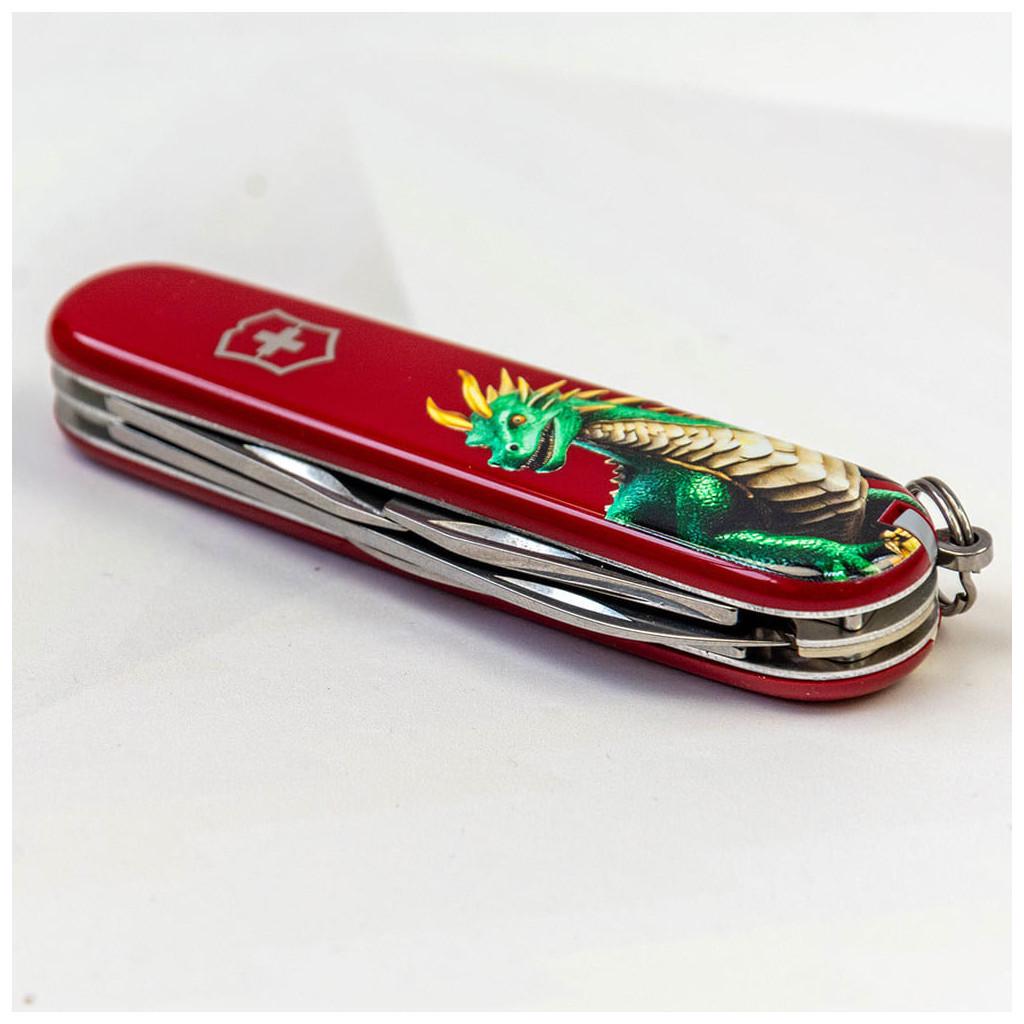 Туристический нож Victorinox Spartan Zodiac Зеленый дракон 91 мм (1.3603_Z3340u)