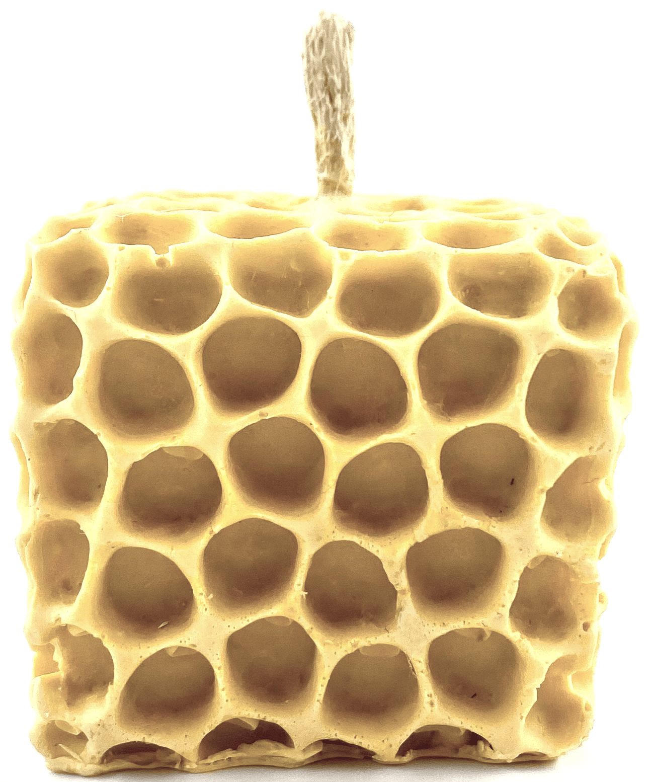 Свеча Куб в сотах 5 см Айвори (1680)