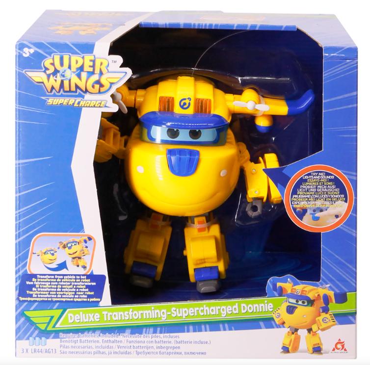 Детская игровая фигурка Super Wings Transforming-Supercharge Donnie со светом и звуком (EU740432) - фото 2