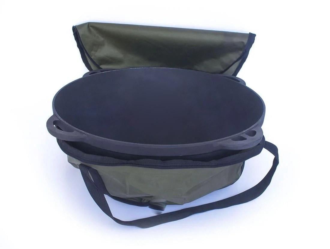 Казан чугунный походный с чехлом и таганом Биол 12 л (0712/ЧК12/Тр300)