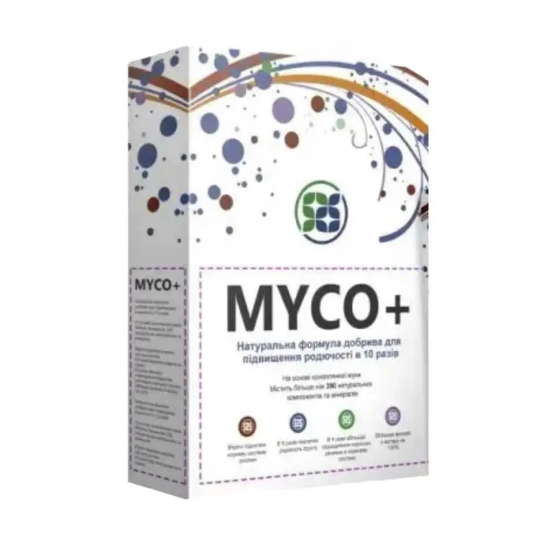 Биоудобрение Myco+ Органический стимулятор роста растений 12 саше по 8 г (X-25)