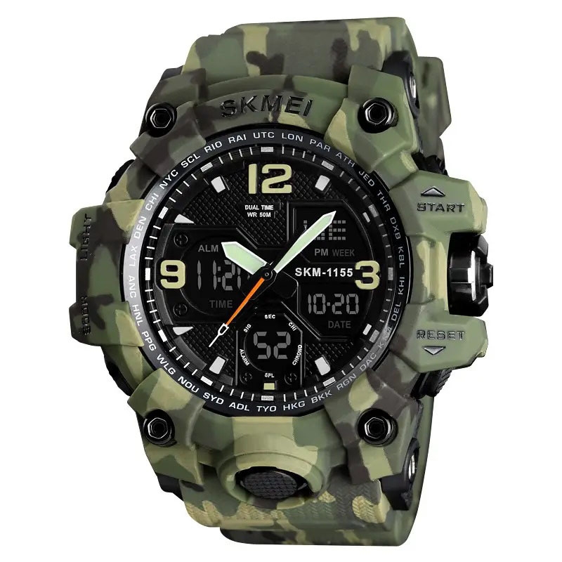 Часы наручные мужские Skmei 1155BCMGN Camo Green (tf4631) - фото 1