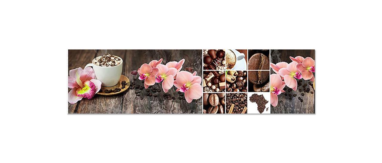 Наклейка виниловая на кухню Zatarga Орхидеи и Сладости 02 650х2500 мм (1304776387)