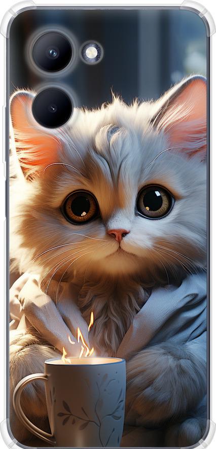 Чехол на Realme C33 White cat (5646sp-2870-42517)
