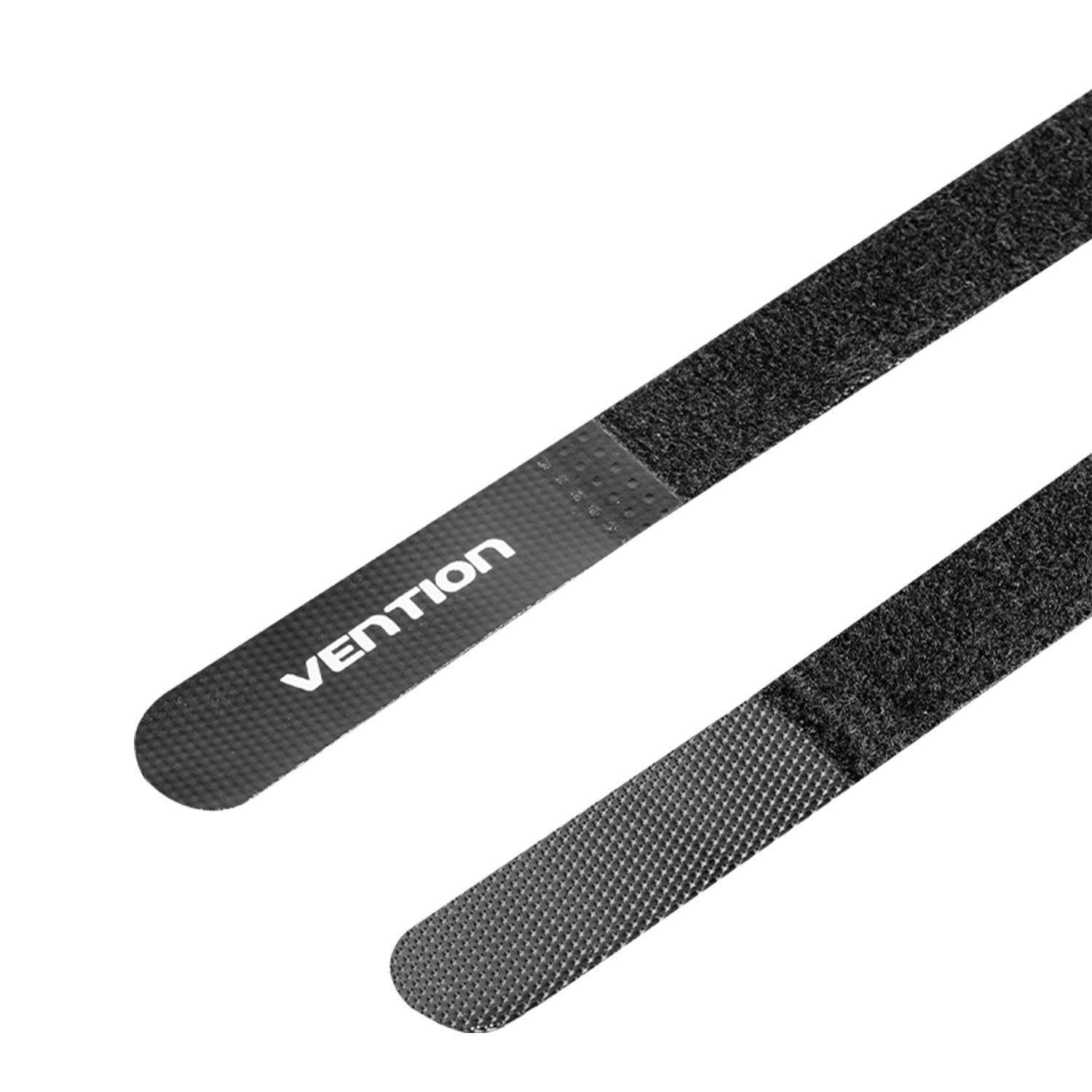 Стяжка для кабелів Vention 180 мм Х 12 мм Velcro Tie Чорний (KAOB0)