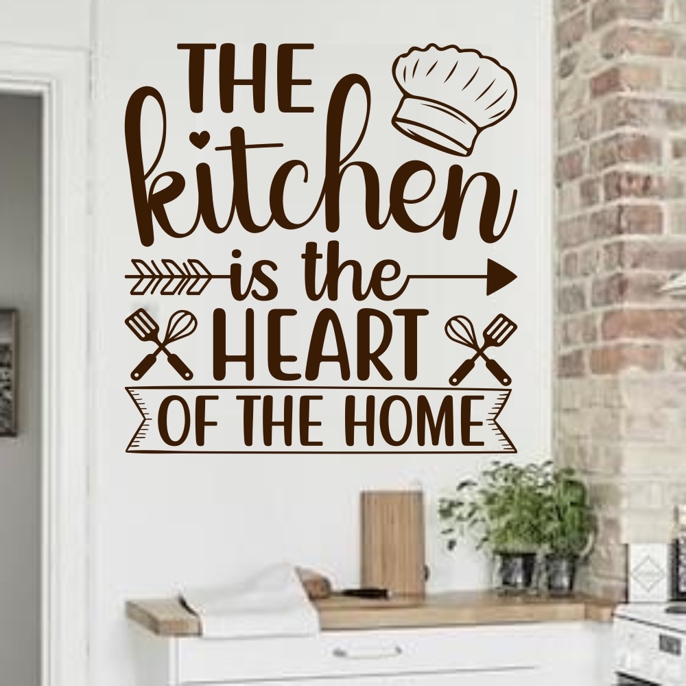 Наклейка Happy Pocket The kitchen is the heart 49х50 см Коричневый матовый (HP-072S-800M) - фото 4