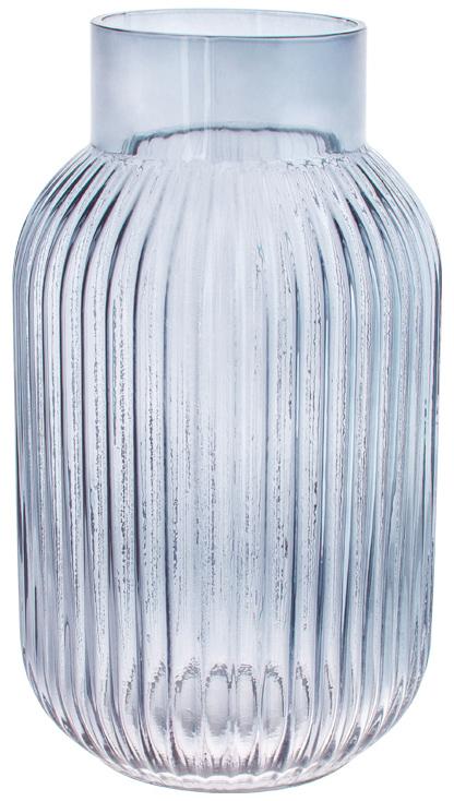 Ваза стеклянная Ariadne Bottle Ø 12x22 см Grey