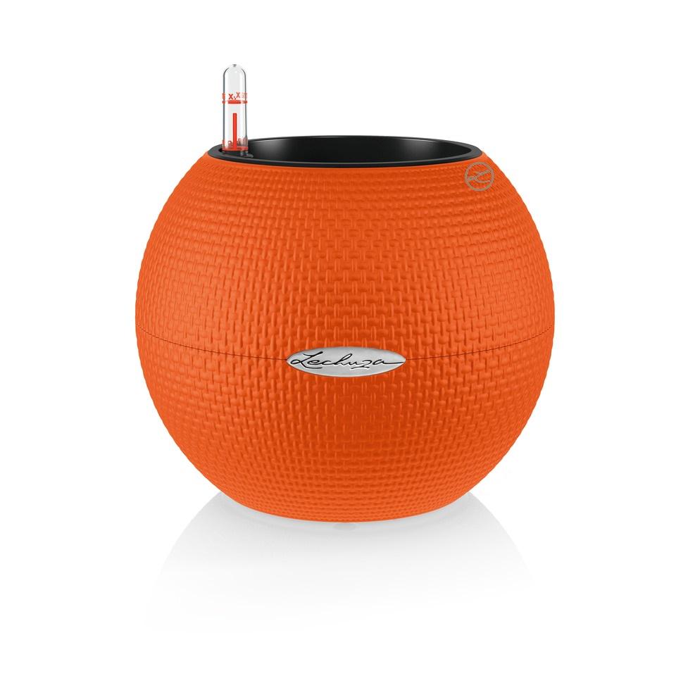 Умный горшок Lechuza Puro Color 20 круглый 1,2 л 20x16 см Оранжевый