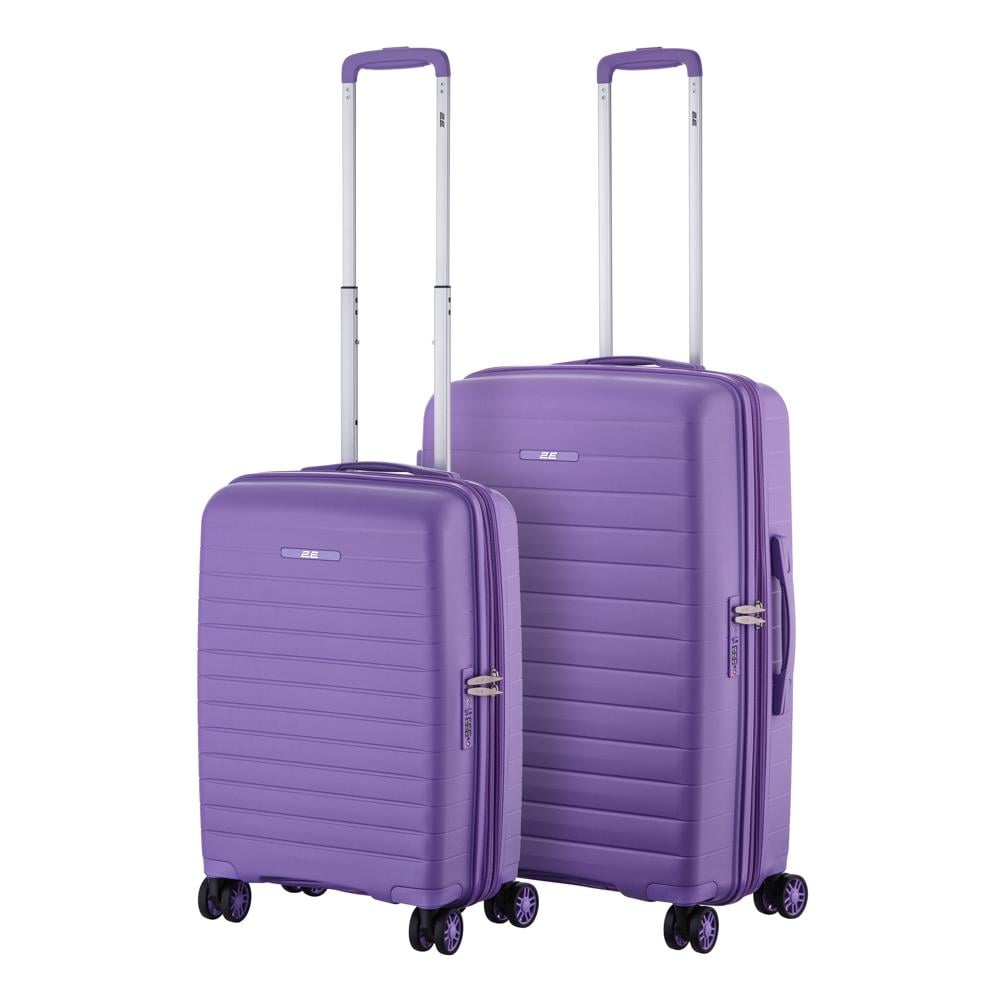 Набір валіз дорожніх 2E Aero поліпропілен замок TSA з 4 колесами S/M Лавандовий (2E-SPP-AERO-SET2-LV)